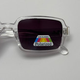 عینک آفتابی پلاریزه ریبن مستطیلی کریستالی مشکی کد rayban RB 2201