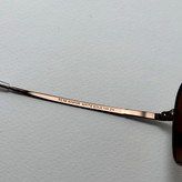 عینک آفتابی خلبانی رندولف شیشه سنگ آنتی رفلکس قهوه ای فریم قهوه ای فول پک RANDOLPH AVIATOR RE 58 24K