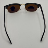 عینک آفتابی ریبن rayban کلاب مستر شیشه سنگ قهوه ای فریم طلایی rb 3016 به همراه پک کامل