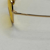عینک آفتابی و شب خلبانی رندولف شیشه سنگ زرد فریم طلایی فول پک اصلی RANDOLPH AVIATOR RE 58 24K GOLD