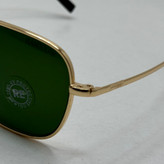 عینک آفتابی خلبانی رندولف شیشه سنگ آنتی رفلکس سبز فریم طلایی فول پک اصلی RANDOLPH AVIATOR RE 58 24K GOLD