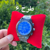 ساعت تمام مشکی مردانه و پسرانه بند فلزی شیک