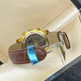 ساعت چهار موتوره بولگاری BVLGARI بند چرم کیفیت عالی AAA کد 02