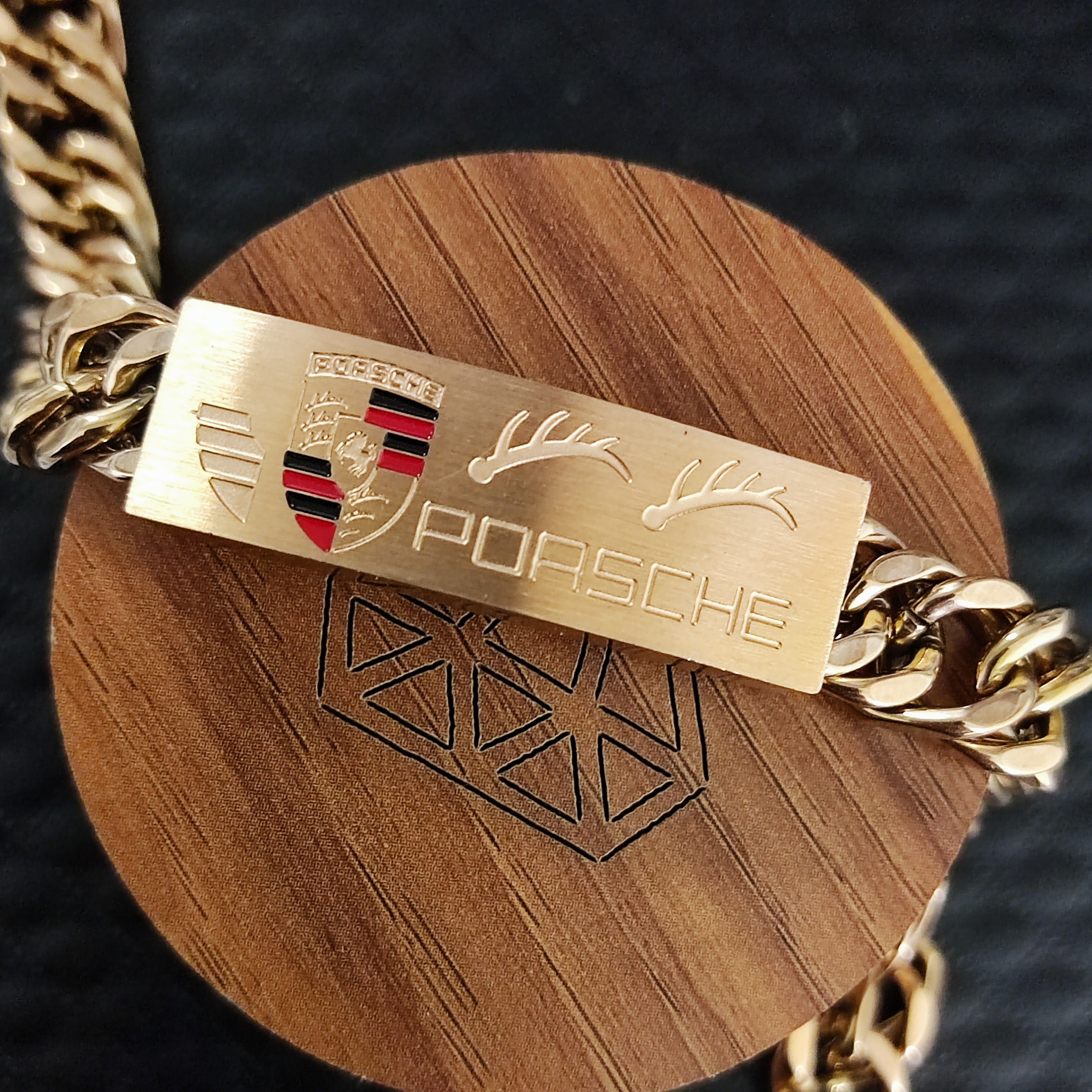 دستبند استیل پورشه،دستبند پورشه مردانه استیل،دستبند مردانه پورشه رزگلد،دستبند طرح پورشه