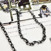 گردنبند مردانه مدل کارتیه Cartier سیاه قلم جنس استیل عیار 316 رنگ کاملا ثابت کد ztk (پس کرایه)