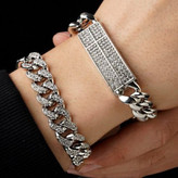 دستبند اسپرت طرح کارتیر Cartier نگین کاری شده کاملا ثابت کد zsm (پس کرایه)