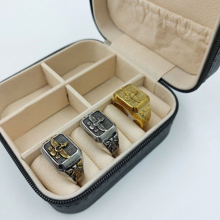 انگشتر استیل مردانه طرح رولکس Rolex تنوع طرح رنگ کاملا ثابت کد mp (پس کرایه)