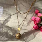 گردنبند و آویز استیل زنانه در تنوع طرح رنگ کاملا ثابت کد el (پس کرایه)