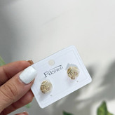 گوشواره طرح جواهری میخ نقره زنانه طرح قلب گیلاسی رنگ ثابت کد sm (پس کرایه)