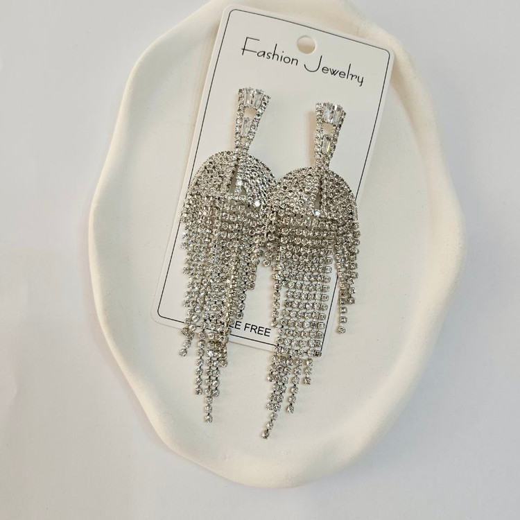 گوشواره طرح جواهری طرح تنیسی قلب آویز تنوع طرح رنگ ثابت کد vn (پس کرایه)
