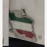گردنبند و آویز پلاک استیل طرح نقشه ایران تنوع طرح رنگ ثابت کد as