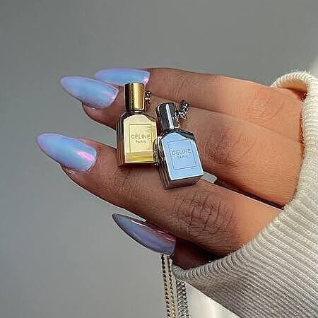 گردنبند و آویز پلاک استیل زنانه طرح عطر یار رنگ ثابت کد sf