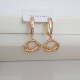 گوشواره ژوپینگ کاملا رنگ ثابت با طلا مونمیزنه و مناسب استفاده مدام ورق بزنید لطفا