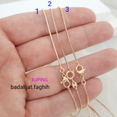 زنجیر ژوپینگ ظریف در 3 مدل فوق العاده شیک و پرطرفدار و کاملا رنگ ثابت و آبکاری شده با طلا