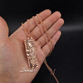 گردنبند مسی مردانه و زنانه طرح سرباز هخامنشی