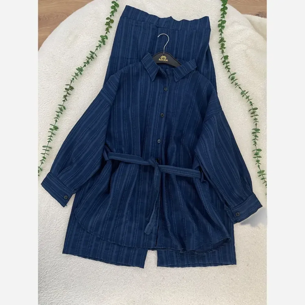 ست دوتیکه زنانه مدل باران جنس شانتون کوک دوری شده فری سایز