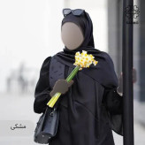 روسری ساتن ترک مشکی قواره 100 ایستایی عالی و بدون لیز خوردن