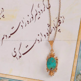 گردنبند فیروزه زنانه کد 440
