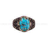 انگشتر فیروزه شجری مردانه کد 4079