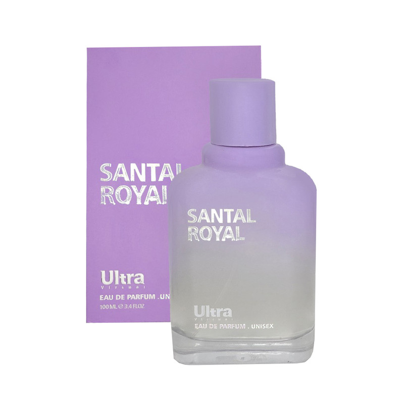 ادوپرفیوم زنانه اولترا ویرچوآل مدل  Santal Royal با رایحه گرم حجم 100 میلی‌لیتر