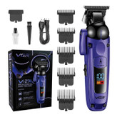 ماشین اصلاح حجم زن سر و صورت وی جی آر با تیغه تیتانیوم و نمایشگر LED خط زن مدل V-274 ورژن جدید 274 ( گناوه مارکت )
