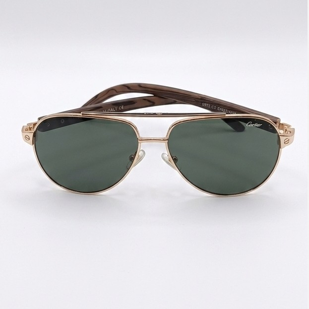 عینک دودی کارتیر طرح ریبن cartier مردانه شیشه