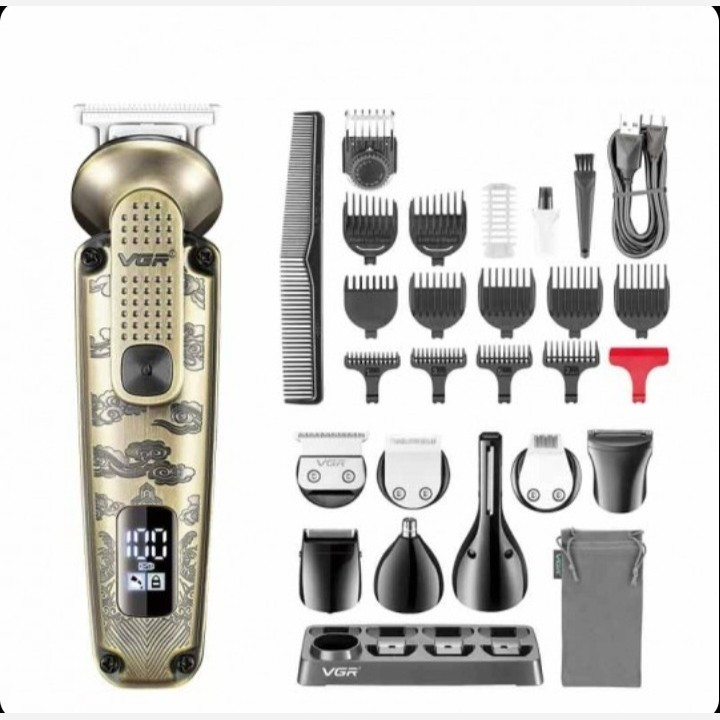 ماشین اصلاح و خط زن شارژی چند کاره VGR V-103