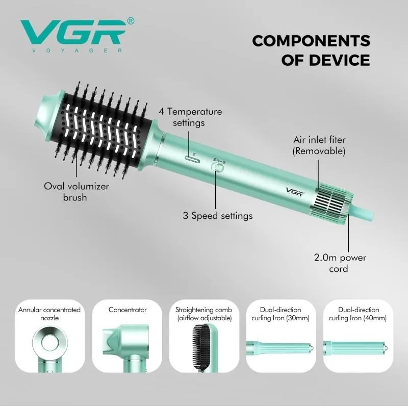 سشوار چند کاره 6 در 1 VGR مدل V-478 اصلی و اورجینال