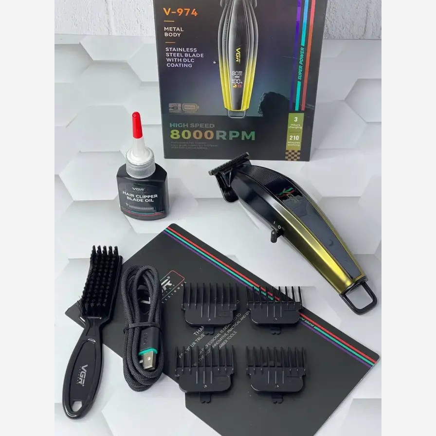 ماشین اصلاح و صفر زن قوی موی سر و صورت وی جی آر مدل VGR V-974