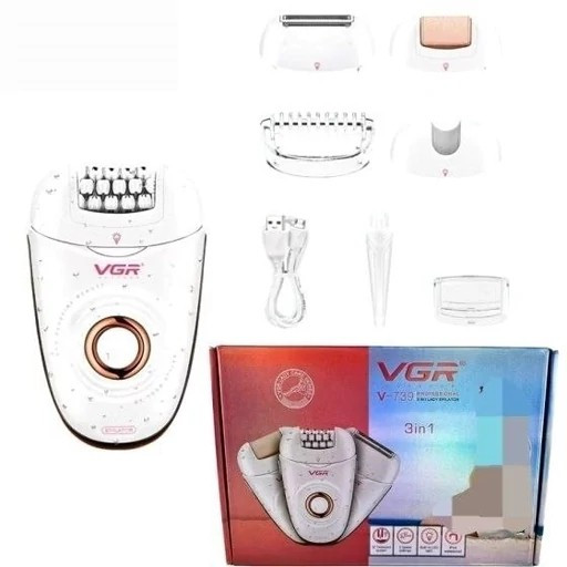 اپیلاتور وی جی آر مدل VGR V-739 سه کاره