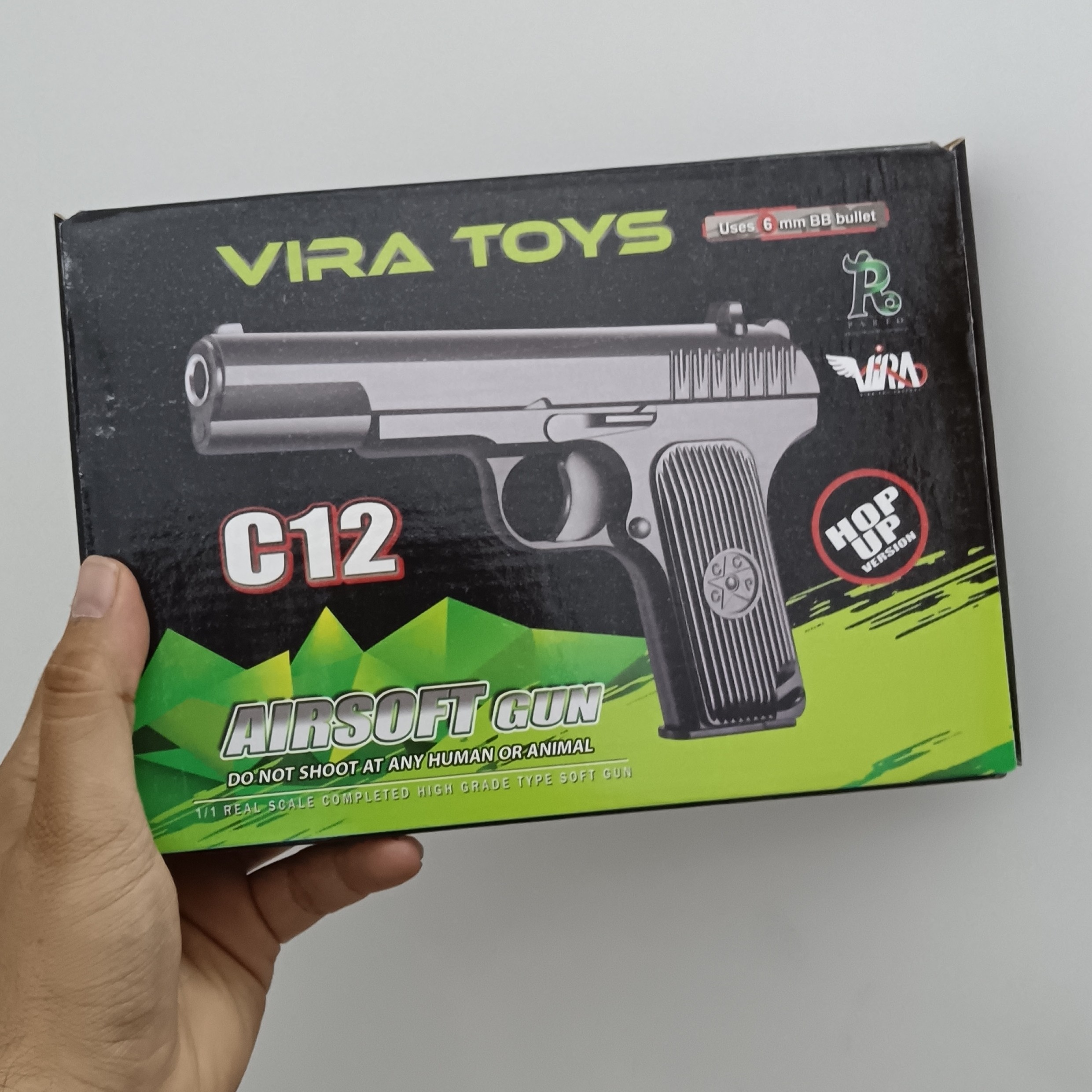 اسباب بازی کلت ساچمه ای ایرانی کلت ویرا تویز کلت ساچمه ای مدل c12 تفنگ ساچمه ای C12 کلت فلزی پلاستیکی AIR SOFT GUN c12