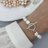 دستبند مروارید پرورشی همراه قفل تی گالری هیما