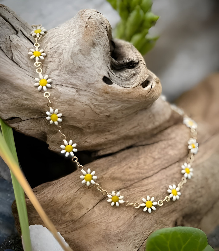 گردنبند بابونه ریز