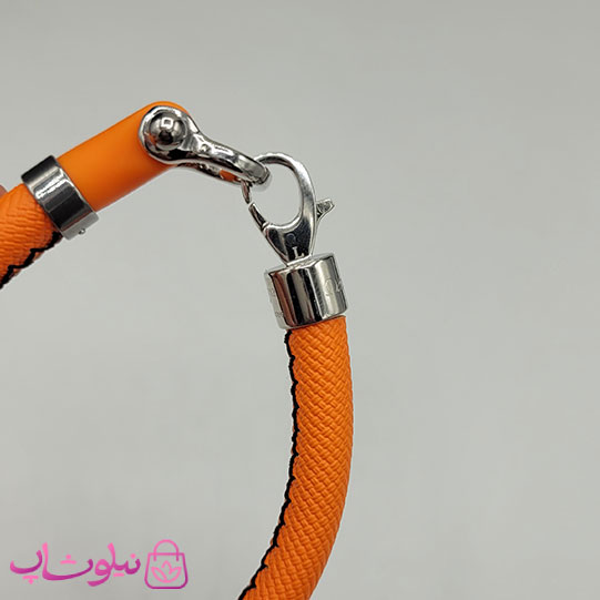 دستبند امگا رابر نارنجی مردانه سایز لارج کیفیت مستر (طراحی جدید) کد 1350