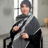 روسری مشکی ترکیبی