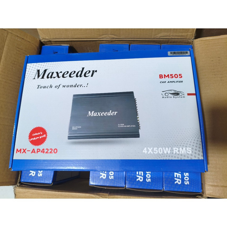 آمپلی فایر خودرو 4 کانال مکسیدر مدل MX-AP4220 BM505