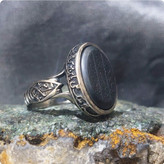 انگشتر طلاروس حدید هفت جلاله مردانه