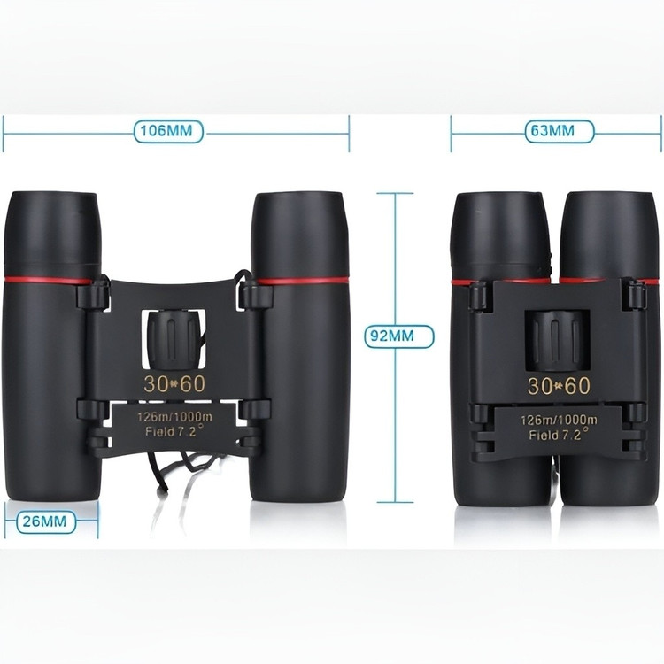 دوربین شکاری دوچشمی اورجینال جیبی و تاشو BINOCULARS (ارسال رایگان و خرید قسطی)