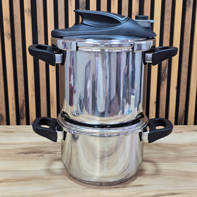 زودپز دوقلو روگازی استیل ویتارا (5+7لیتری) با ضمانت و ارسال رایگان وو