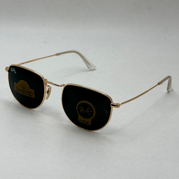 عینک آفتابی ریبن rayban شیشه سنگ مشکی طلایی کد rb 3958 (ارسال رایگان)