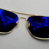 عینک آفتابی خلبانی رندولف شیشه سنگ آنتی رفلکس مشکی فریم طلایی فول پک RANDOLPH AVIATOR RE 58 24K GOLD (ارسال رایگان)