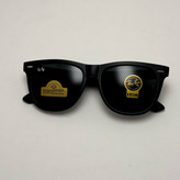 عینک آفتابی ریبن ویفرر شیشه سنگ مشکی به همراه پک کامل ریبن Rayban WAYFARER RB 2140 سایز 54 (ارسال رایگان)