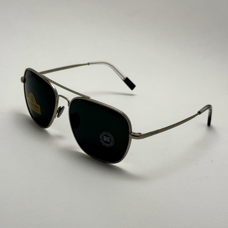 عینک آفتابی خلبانی رندولف شیشه سنگ آنتی رفلکس مشکی نقره ای فول پک RANDOLPH AVIATOR RE 58 24K WHITE GOLD (ارسال رایگان)