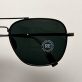 عینک آفتابی خلبانی رندولف شیشه سنگ آنتی رفلکس مشکی فریم نوک مدادی فول پک RANDOLPH AVIATOR RE 58 24K WHITE GOLD (ارسال