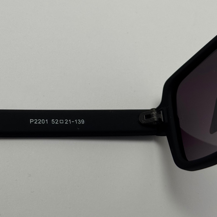 عینک آفتابی پلاریزه ریبن مستطیلی تمام مشکی کد rayban RB 2201 (ارسال رایگان)