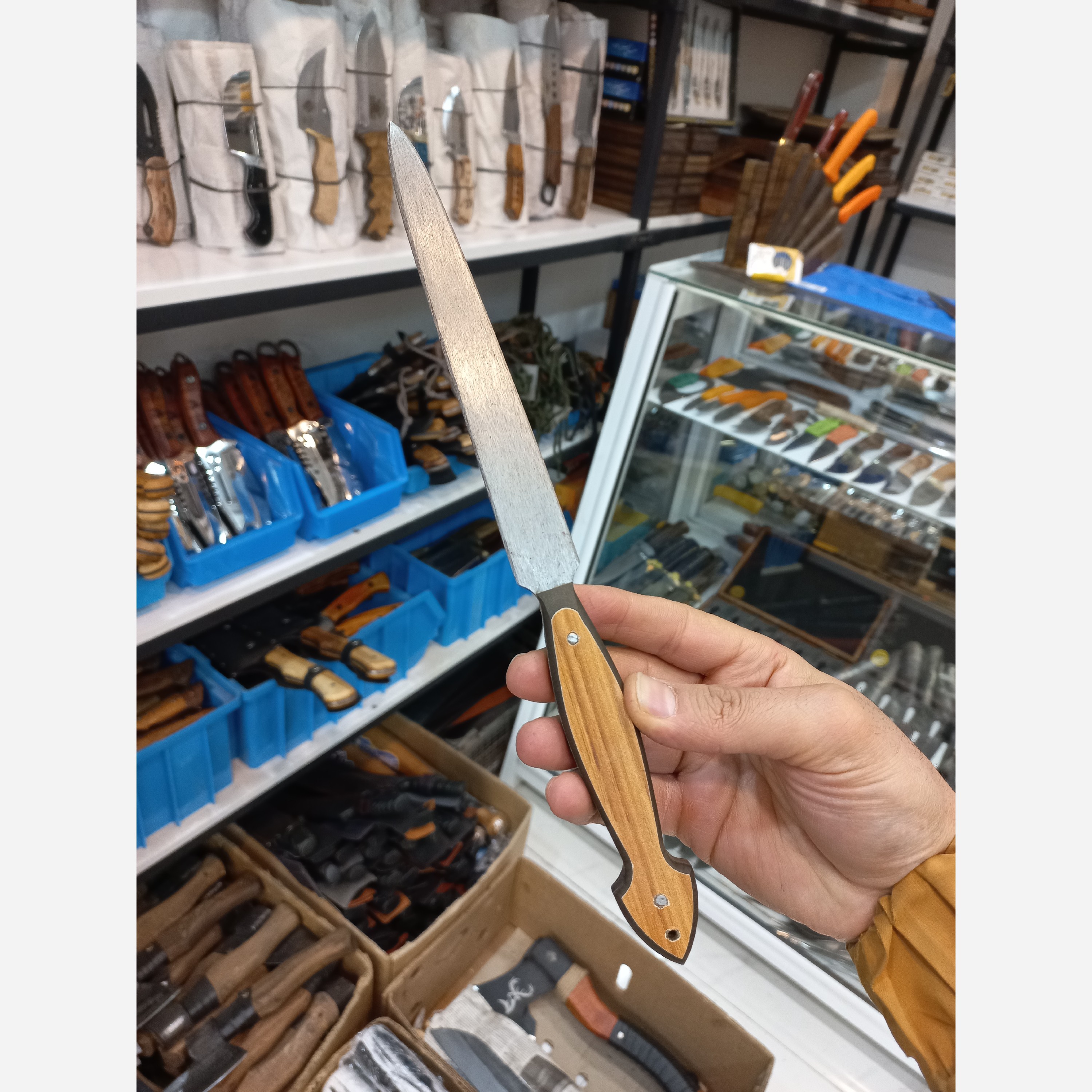 چاقو تیزکن مسقل فولادی وکارد اشپزخانه مروارید