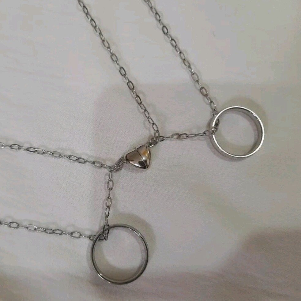 ست گردنبند طرح حلقه استیل
