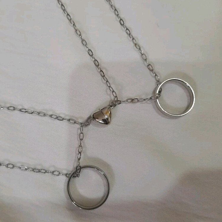 ست گردنبند طرح حلقه استیل
