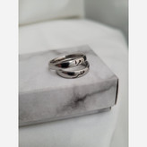 حلقه رینگ ساده رنگ ثابت نقره ای و طلایی با حک دلخواه