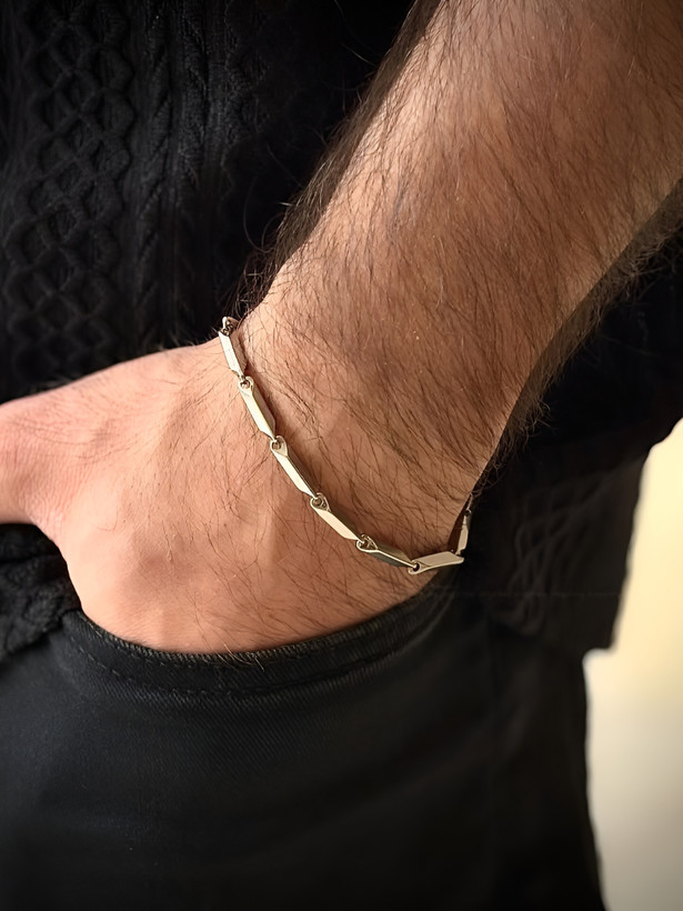 دستبند کبریتی استیل مردونه